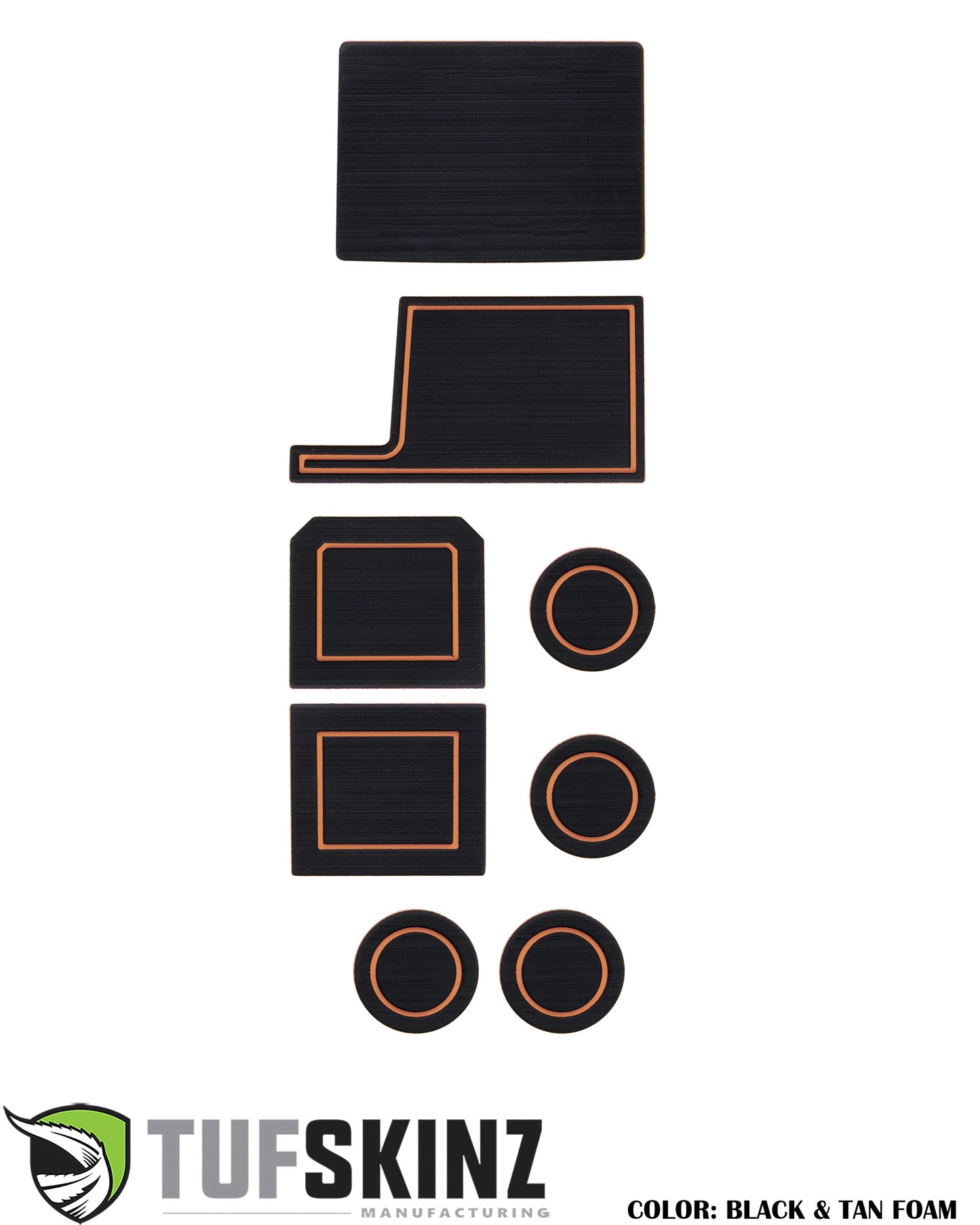 Interior Foam Cup Holder inserts Fits 2017-2022 Ford Super Duty by Tufskinz.com