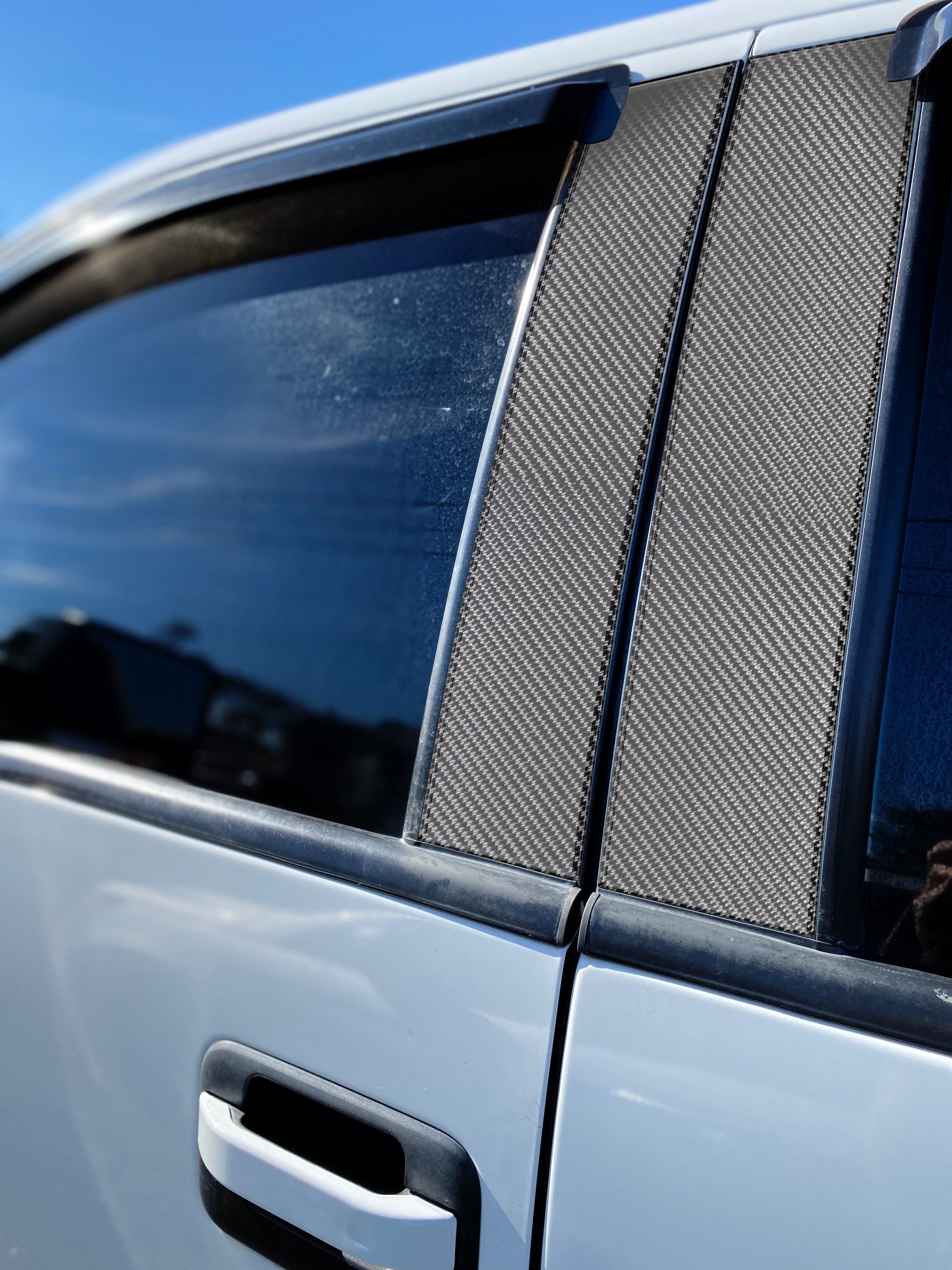 Door Pillars Accent Trim Fits 2009-2014 Ford F-150 (Super Crew/Super Cab) by Tufskinz.com
