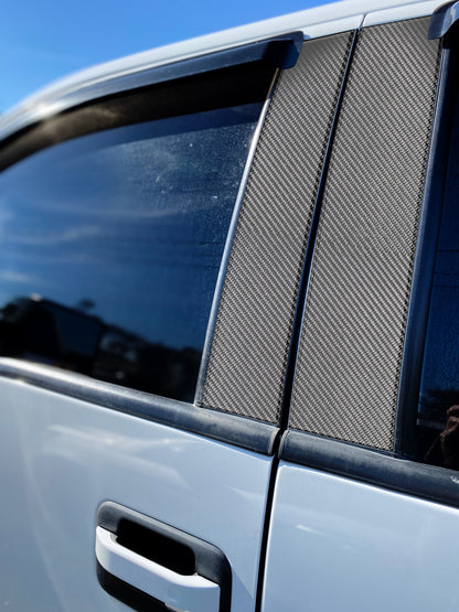 Door Pillars Accent Trim Fits 2009-2014 Ford F-150 (Super Crew/Super Cab) by Tufskinz.com