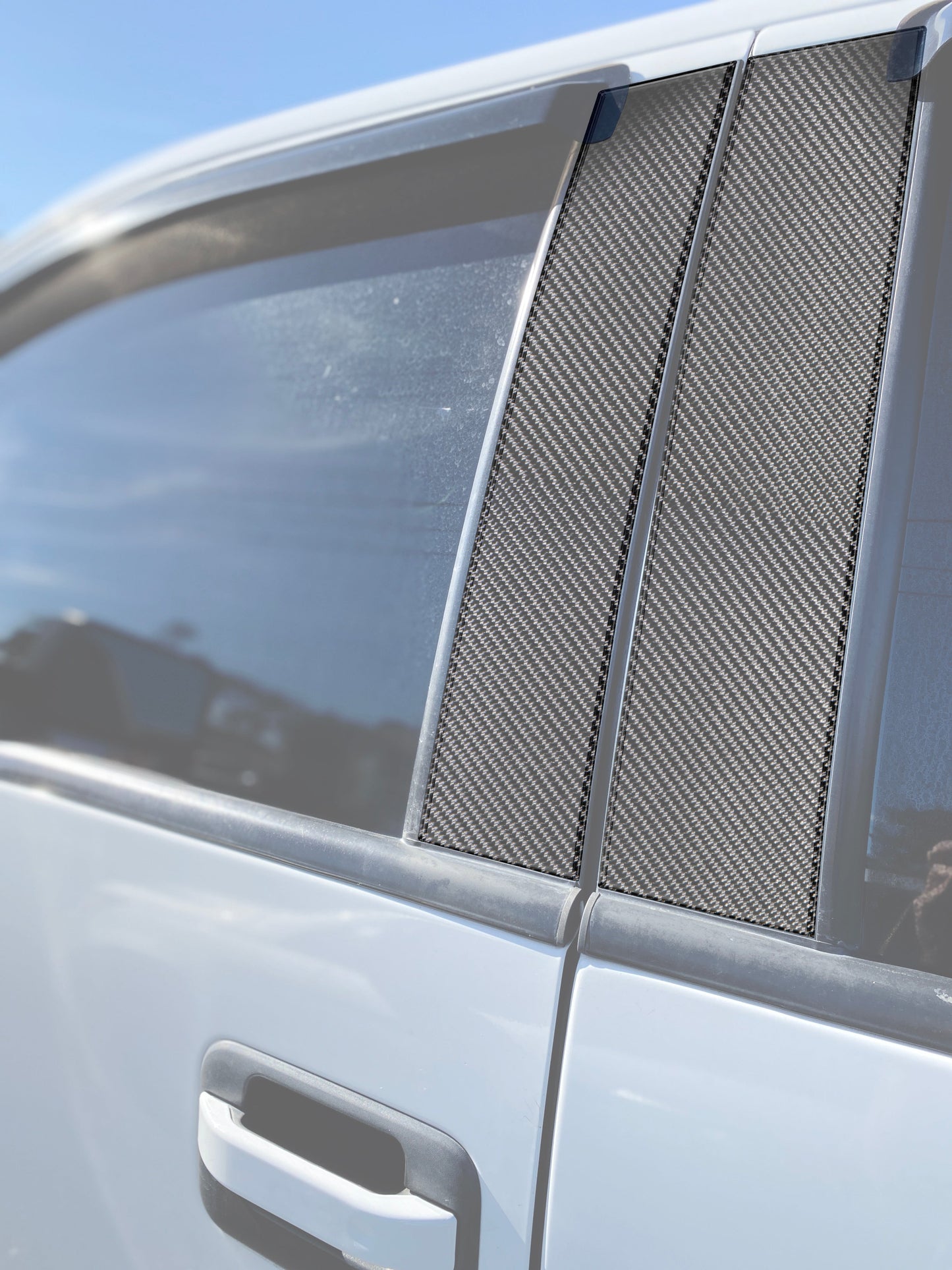 Door Pillars Accent Trim Fits 2009-2014 Ford F-150 (Super Crew/Super Cab) by Tufskinz.com