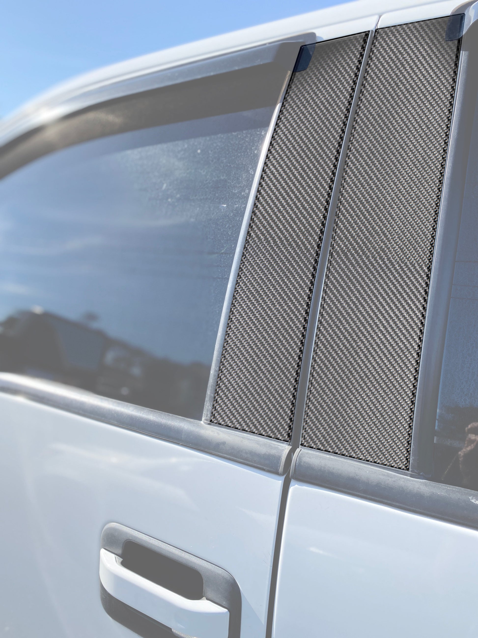 Door Pillars Accent Trim Fits 2009-2014 Ford F-150 (Super Crew/Super Cab) by Tufskinz.com