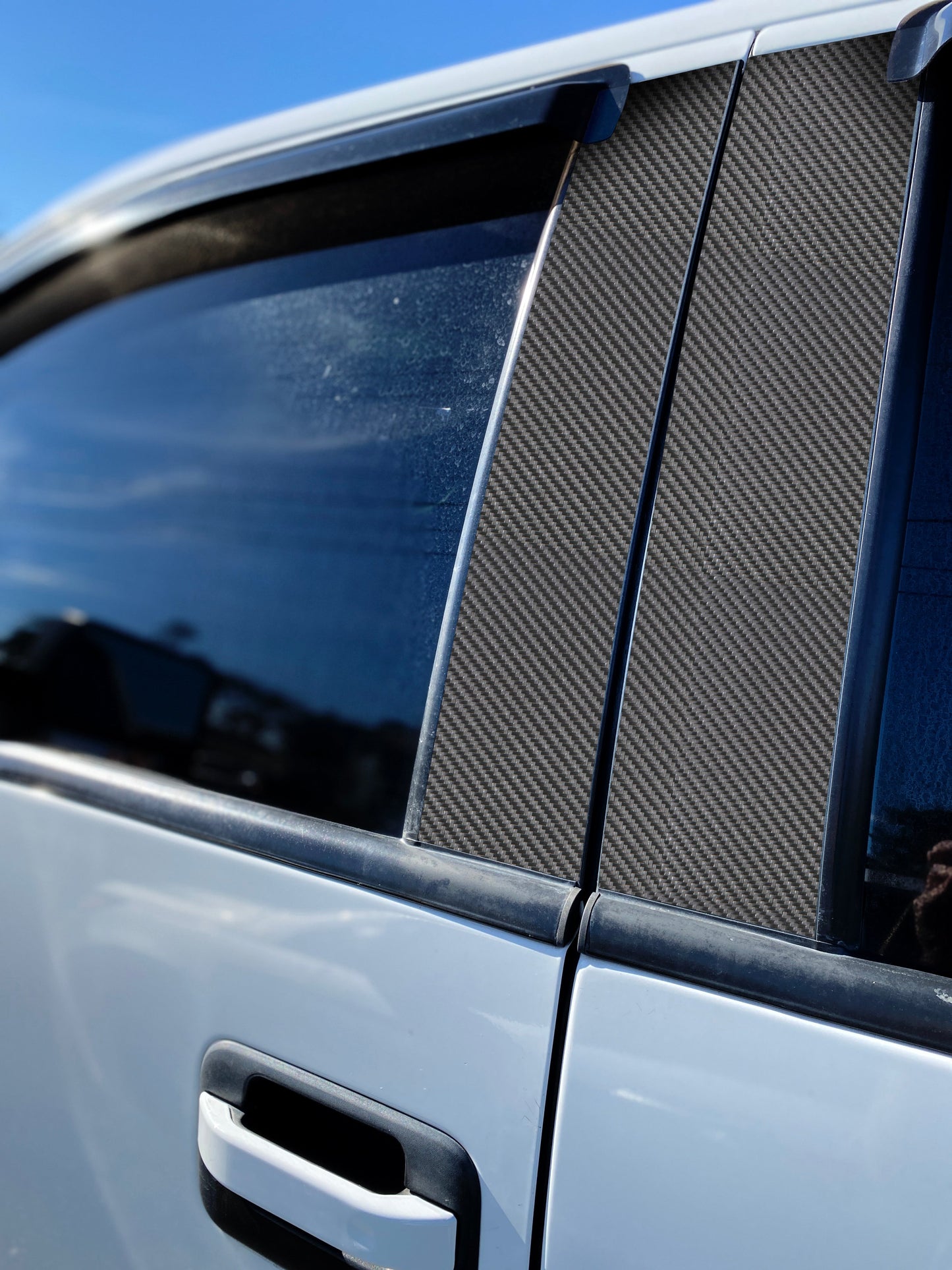 Door Pillars Accent Trim Fits 2009-2014 Ford F-150 (Super Crew/Super Cab) by Tufskinz.com
