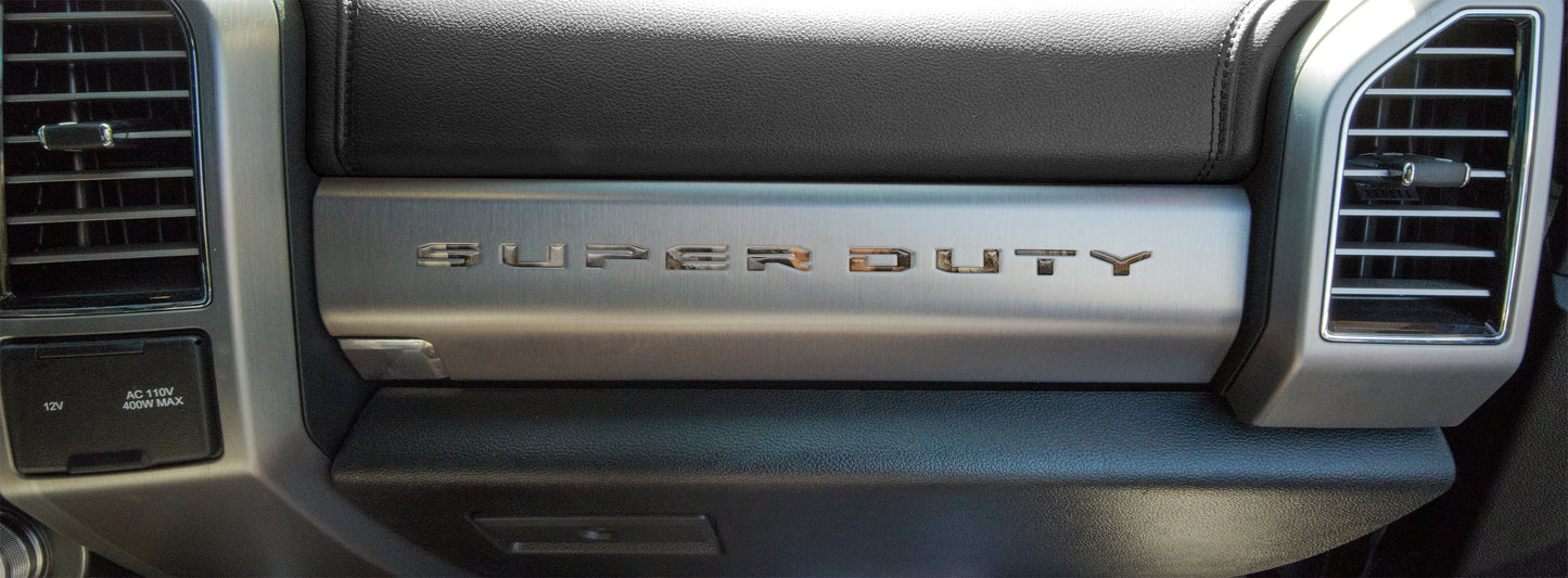 Glove Box Letter Inserts Fits 2017-2022 Ford Super Duty by Tufskinz.com
