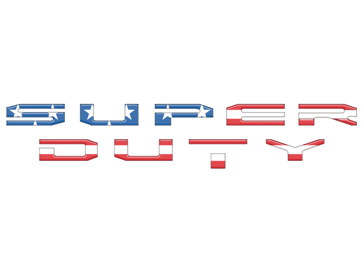 Glove Box Letter Inserts Fits 2017-2022 Ford Super Duty by Tufskinz.com