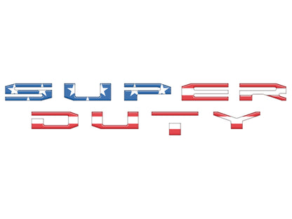 Glove Box Letter Inserts Fits 2017-2022 Ford Super Duty by Tufskinz.com