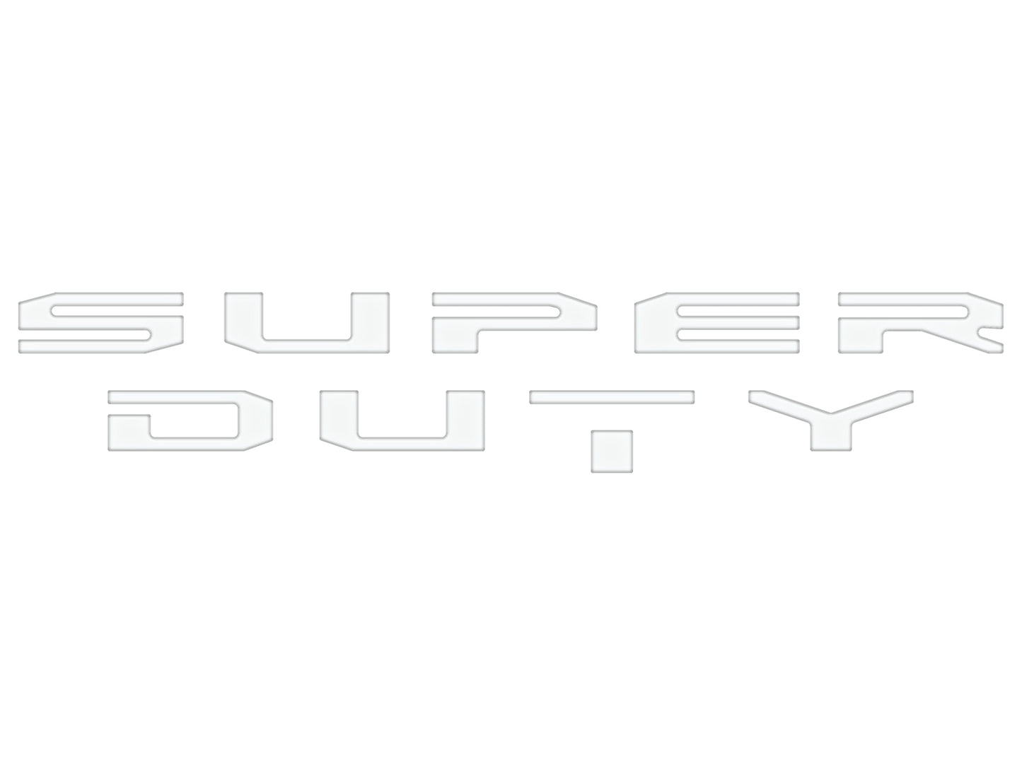 Glove Box Letter Inserts Fits 2017-2022 Ford Super Duty by Tufskinz.com