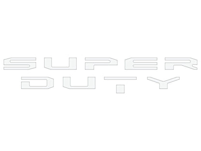 Glove Box Letter Inserts Fits 2017-2022 Ford Super Duty by Tufskinz.com