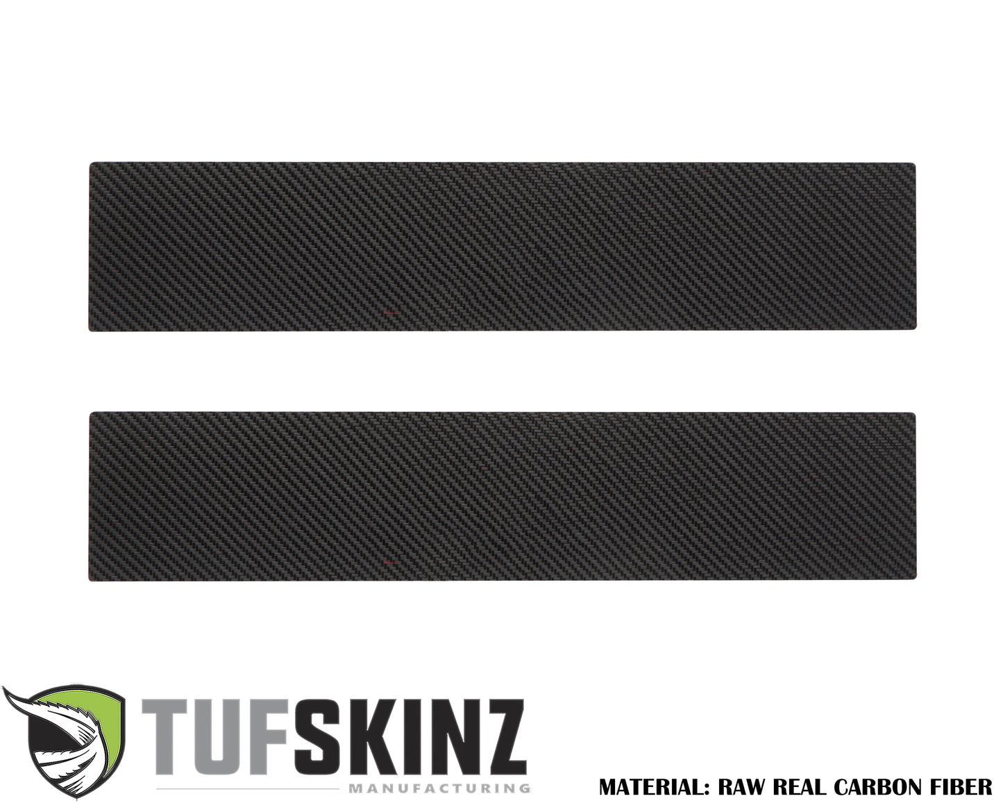 Door Sill Protection Overlays (Real Carbon Fiber) Fits 2015-2020 Ford F-150 by Tufskinz.com