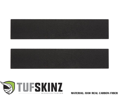 Door Sill Protection Overlays (Real Carbon Fiber) Fits 2017-2020 Ford Super Duty by Tufskinz.com