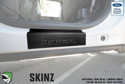 Door Sill Protection Overlays (Real Carbon Fiber) Fits 2015-2020 Ford F-150 by Tufskinz.com