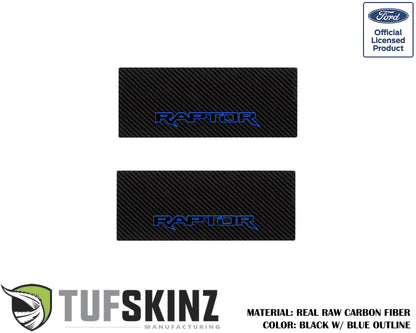 Door Sill Protection Overlays (Real Carbon Fiber) Fits 2015-2020 Ford F-150 by Tufskinz.com