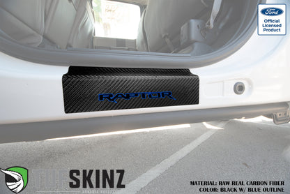 Door Sill Protection Overlays (Real Carbon Fiber) Fits 2015-2020 Ford F-150 by Tufskinz.com