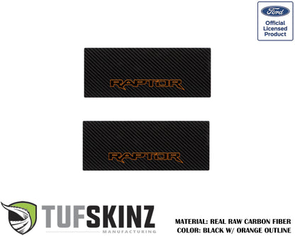 Door Sill Protection Overlays (Real Carbon Fiber) Fits 2015-2020 Ford F-150 by Tufskinz.com