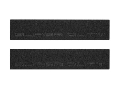 Door Sill Protection Overlays (Textured) Fits 2017-2022 Ford Super Duty by Tufskinz.com