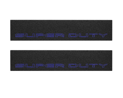 Door Sill Protection Overlays (Textured) Fits 2017-2022 Ford Super Duty by Tufskinz.com