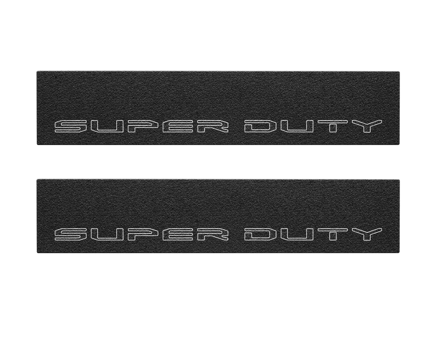 Door Sill Protection Overlays (Textured) Fits 2017-2022 Ford Super Duty by Tufskinz.com