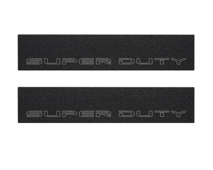 Door Sill Protection Overlays (Textured) Fits 2017-2022 Ford Super Duty by Tufskinz.com