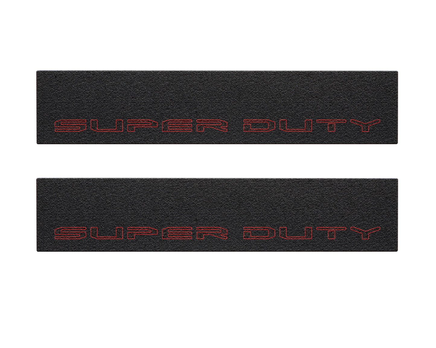Door Sill Protection Overlays (Textured) Fits 2017-2022 Ford Super Duty by Tufskinz.com