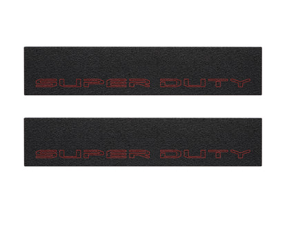 Door Sill Protection Overlays (Textured) Fits 2017-2022 Ford Super Duty by Tufskinz.com