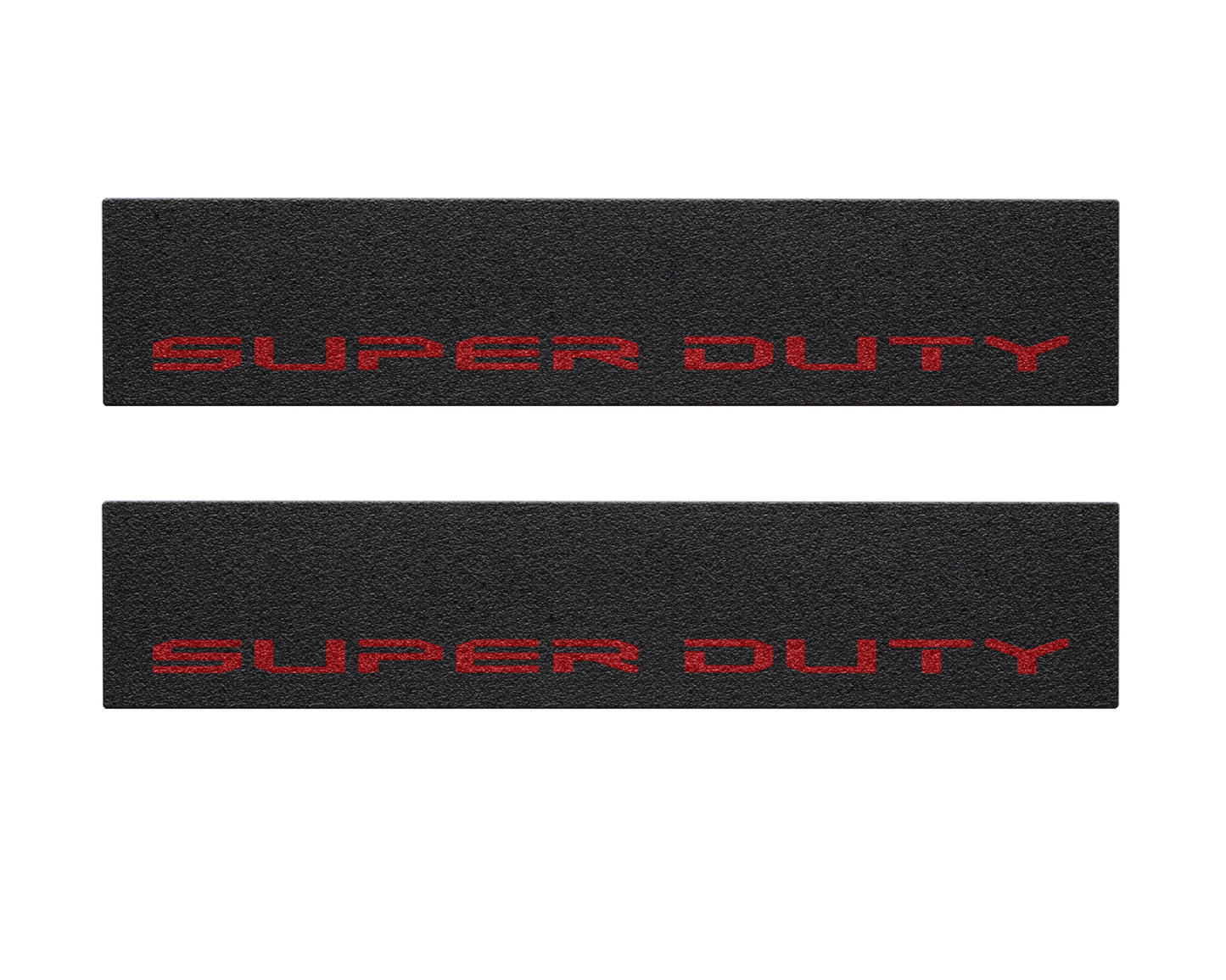 Door Sill Protection Overlays (Textured) Fits 2017-2022 Ford Super Duty by Tufskinz.com