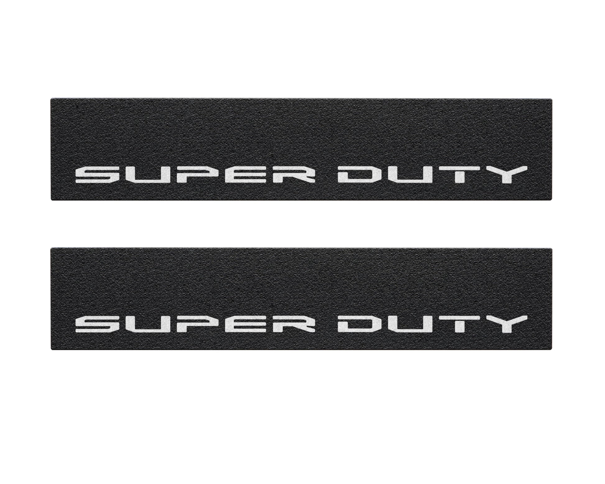 Door Sill Protection Overlays (Textured) Fits 2017-2022 Ford Super Duty by Tufskinz.com
