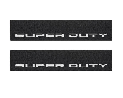 Door Sill Protection Overlays (Textured) Fits 2017-2022 Ford Super Duty by Tufskinz.com