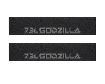 Door Sill Protection Overlays (Textured) Fits 2017-2022 Ford Super Duty by Tufskinz.com