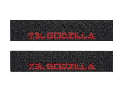 Door Sill Protection Overlays (Textured) Fits 2017-2022 Ford Super Duty by Tufskinz.com