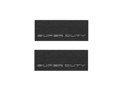 Door Sill Protection Overlays (Textured) Fits 2017-2022 Ford Super Duty by Tufskinz.com