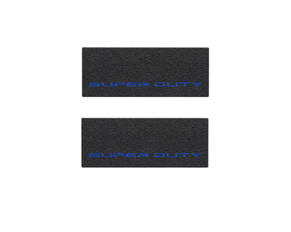 Door Sill Protection Overlays (Textured) Fits 2017-2022 Ford Super Duty by Tufskinz.com