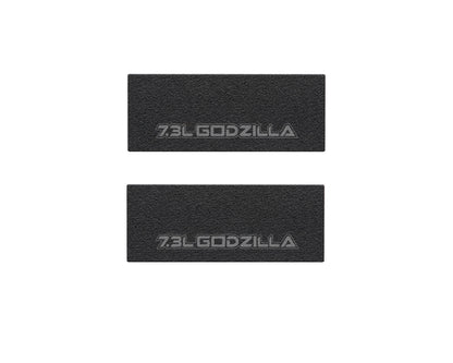 Door Sill Protection Overlays (Textured) Fits 2017-2022 Ford Super Duty by Tufskinz.com