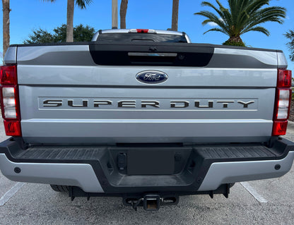 Tailgate Letter Overlays Fits 2020-2022 Ford Super Duty by Tufskinz.com