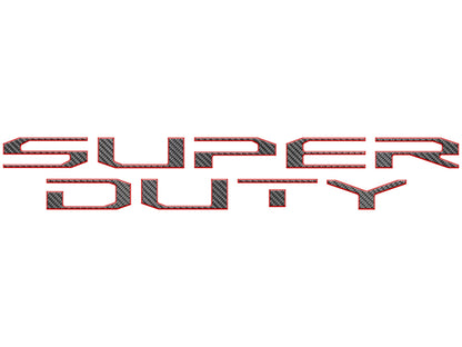 Tailgate Letter Overlays Fits 2020-2022 Ford Super Duty by Tufskinz.com