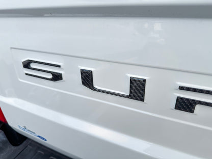 Tailgate Letter Overlays Fits 2020-2022 Ford Super Duty by Tufskinz.com