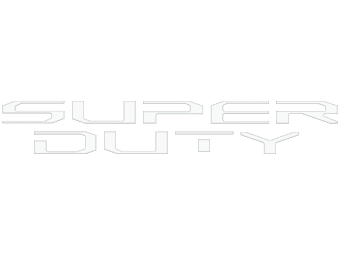 Tailgate Letter Overlays Fits 2020-2022 Ford Super Duty by Tufskinz.com