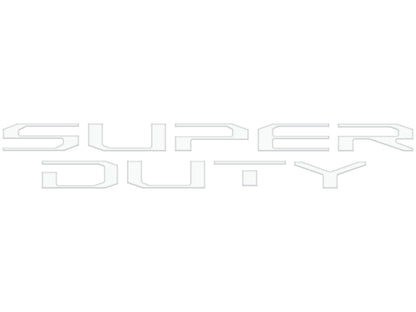 Tailgate Letter Overlays Fits 2020-2022 Ford Super Duty by Tufskinz.com