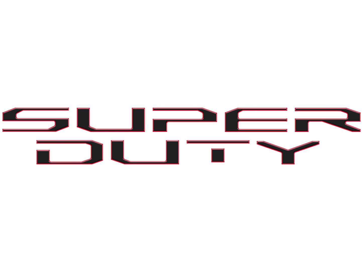 Tailgate Letter Overlays Fits 2020-2022 Ford Super Duty by Tufskinz.com
