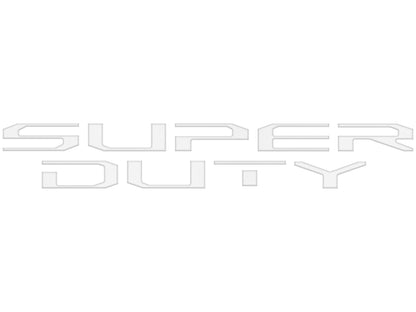 Tailgate Letter Overlays Fits 2020-2022 Ford Super Duty by Tufskinz.com