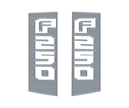 Side Emblem Accent Trim Fits 2017-2022 Ford Super Duty by Tufskinz.com