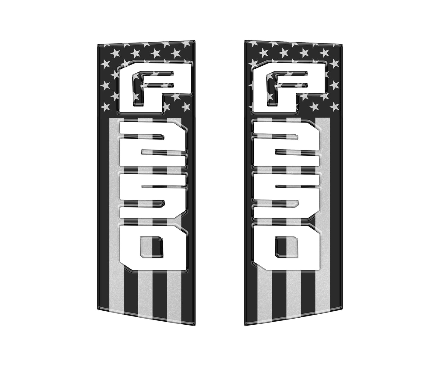 Side Emblem Accent Trim Fits 2017-2022 Ford Super Duty by Tufskinz.com