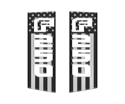 Side Emblem Accent Trim Fits 2017-2022 Ford Super Duty by Tufskinz.com