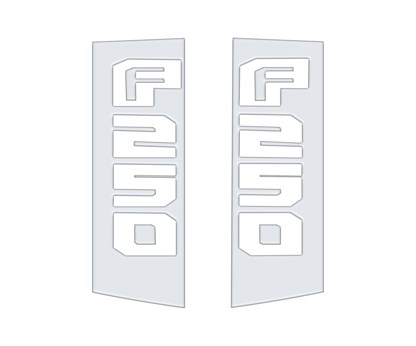 Side Emblem Accent Trim Fits 2017-2022 Ford Super Duty by Tufskinz.com