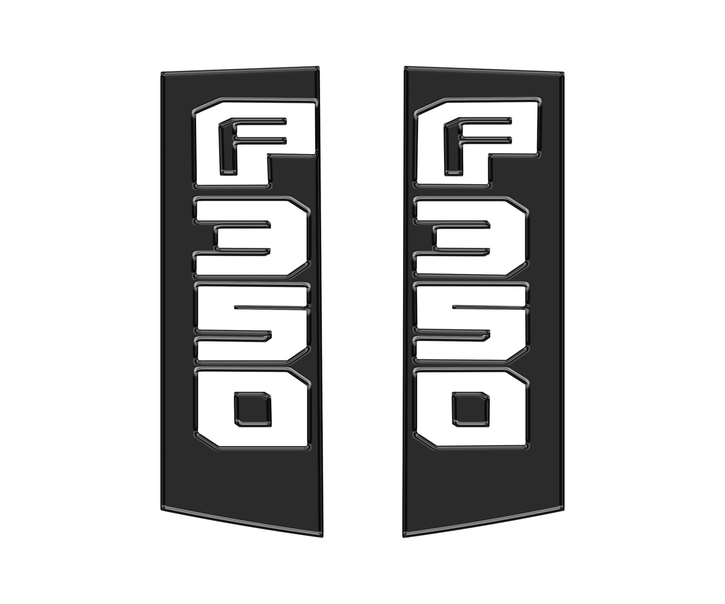 Side Emblem Accent Trim Fits 2017-2022 Ford Super Duty by Tufskinz.com