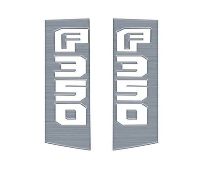 Side Emblem Accent Trim Fits 2017-2022 Ford Super Duty by Tufskinz.com