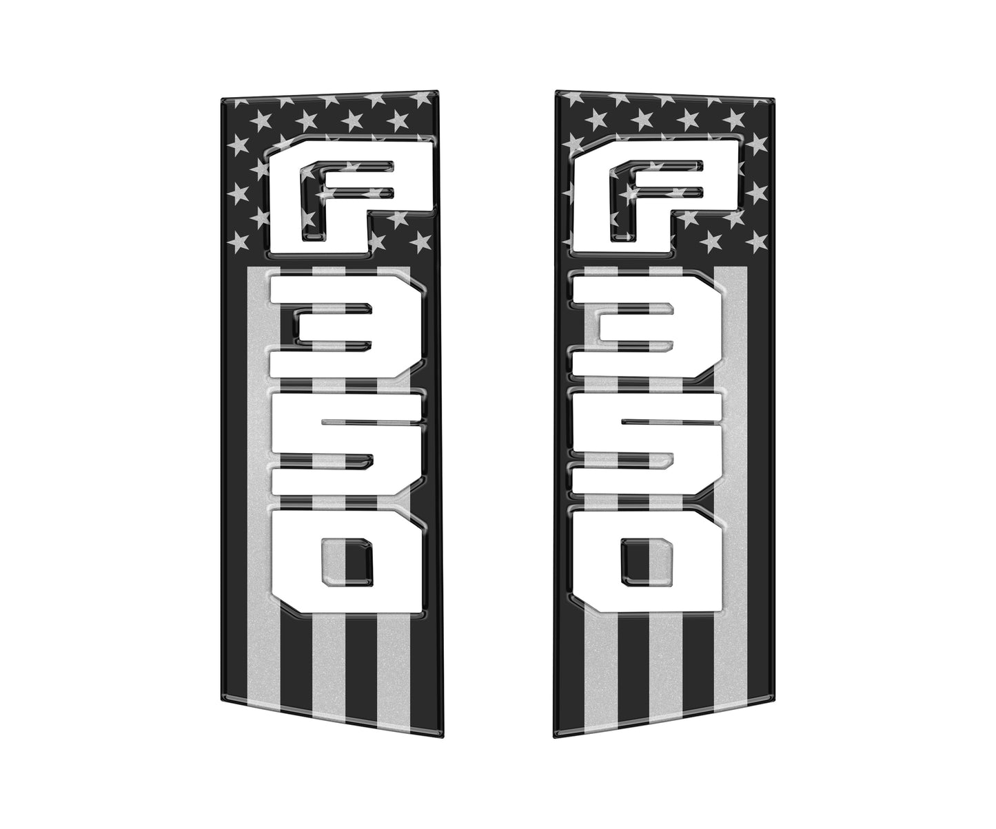 Side Emblem Accent Trim Fits 2017-2022 Ford Super Duty by Tufskinz.com