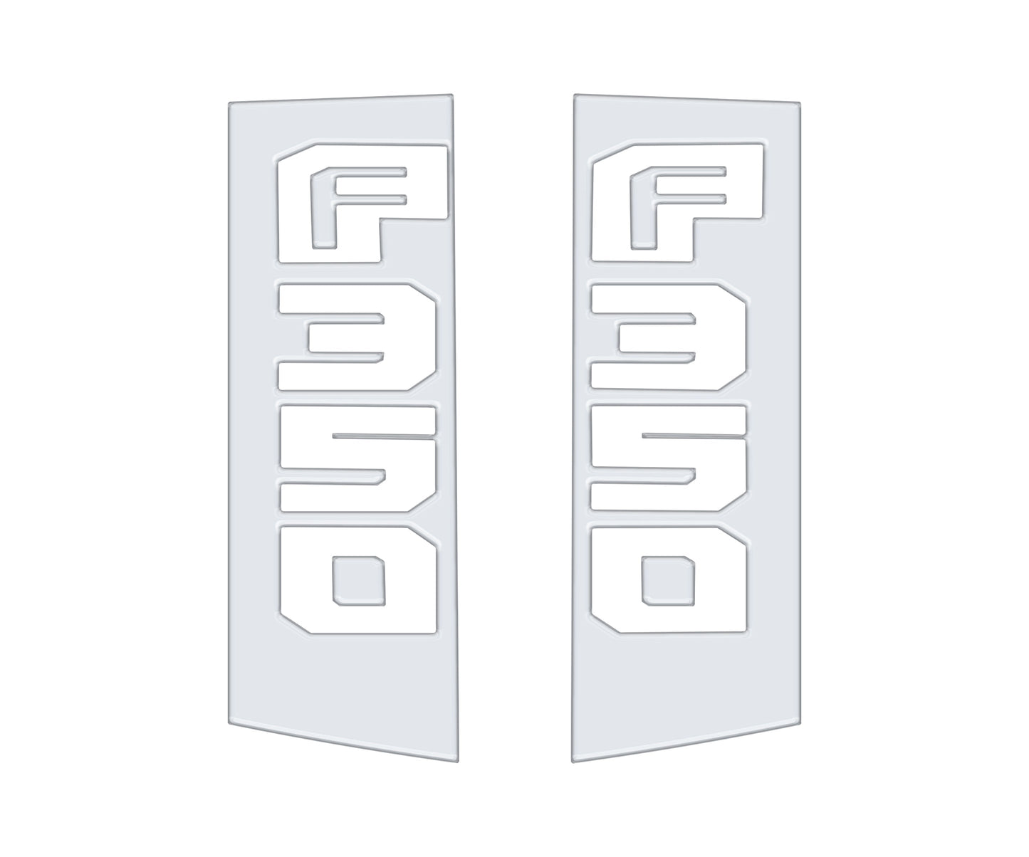 Side Emblem Accent Trim Fits 2017-2022 Ford Super Duty by Tufskinz.com