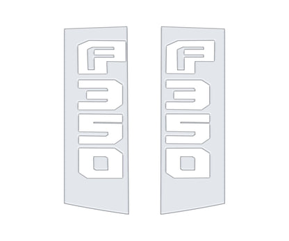 Side Emblem Accent Trim Fits 2017-2022 Ford Super Duty by Tufskinz.com