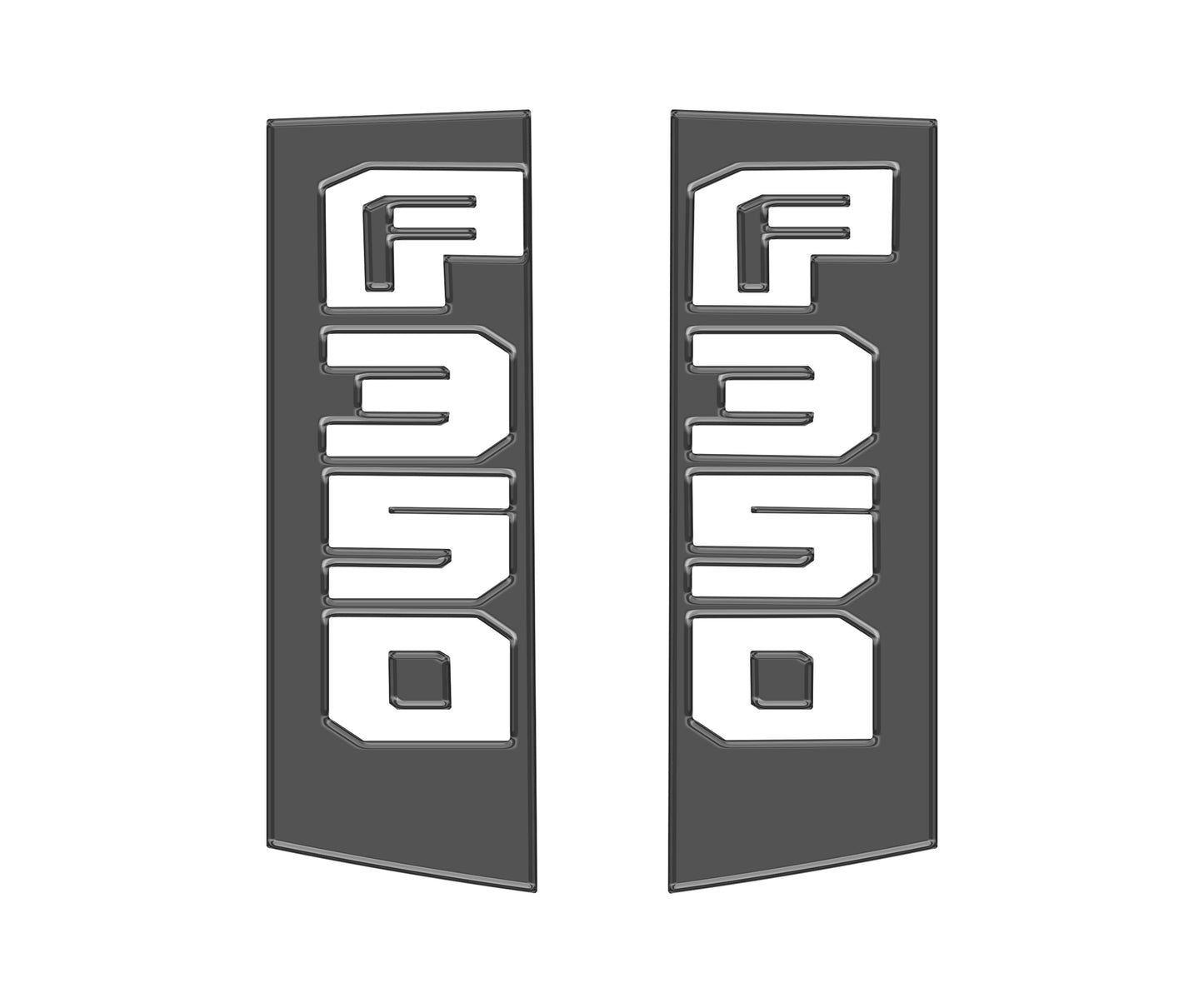 Side Emblem Accent Trim Fits 2017-2022 Ford Super Duty by Tufskinz.com