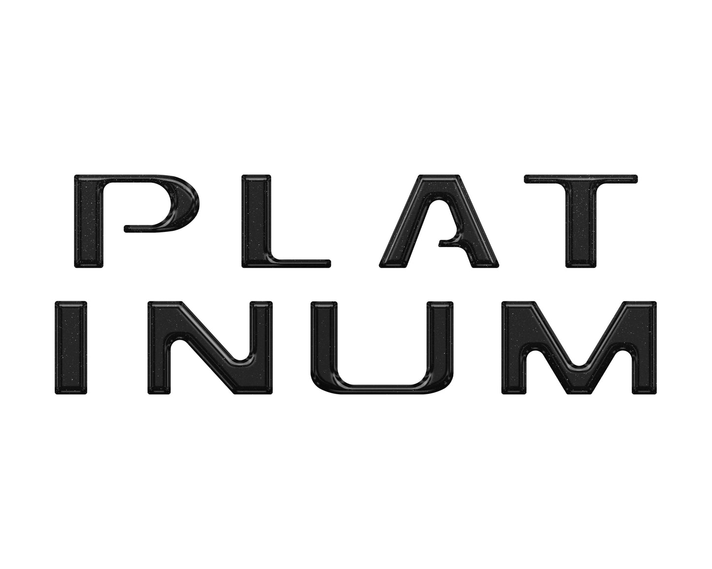 Platinum Tailgate Letter Overlays Fits 2020-2022 Ford Super Duty by Tufskinz.com