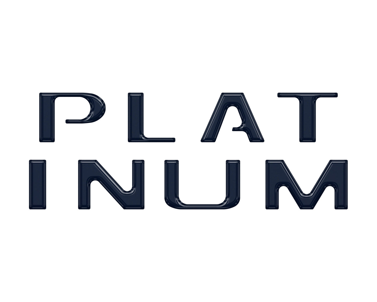 Platinum Tailgate Letter Overlays Fits 2020-2022 Ford Super Duty by Tufskinz.com